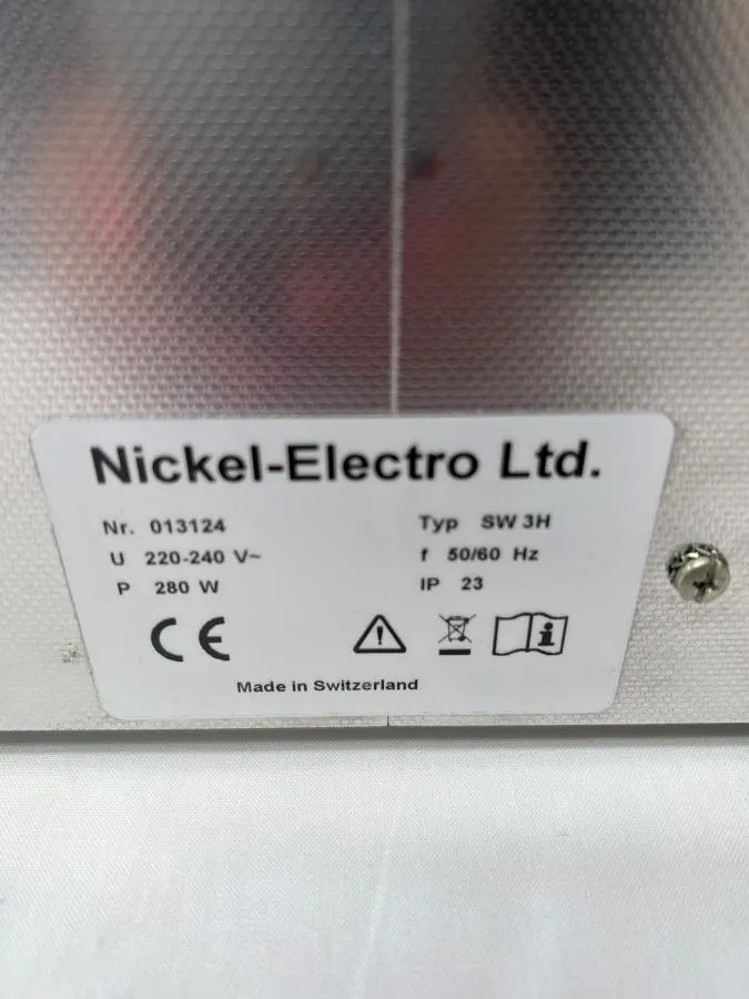 Nickel-Electro Sonic Bath SW3M