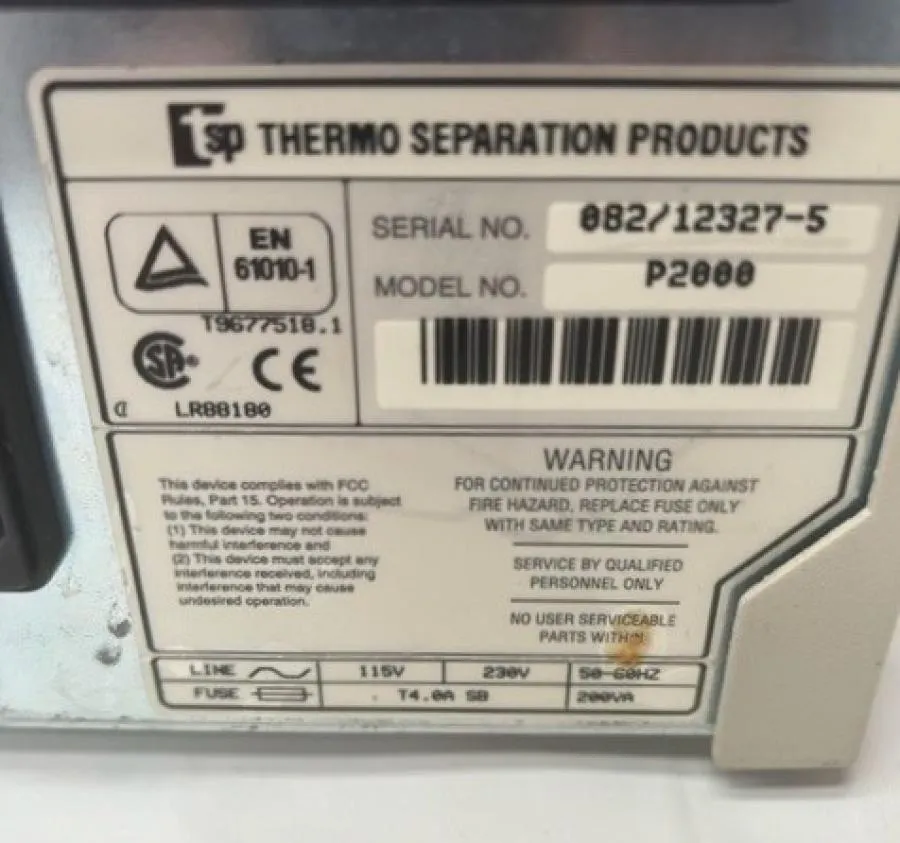 Thermo Spectra System 2000 Binary Gradient Pump